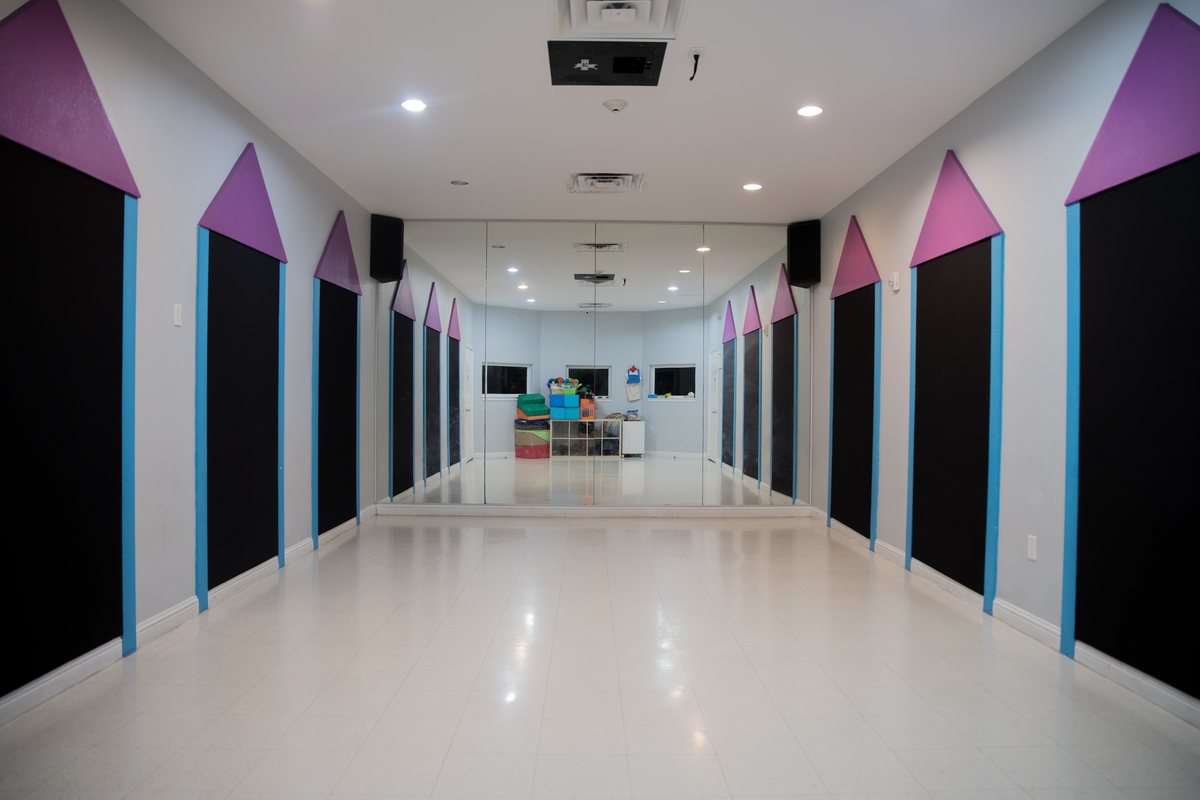The STEAM and coding lab hallway at MyPlace Woodcreek in Katy, TX
